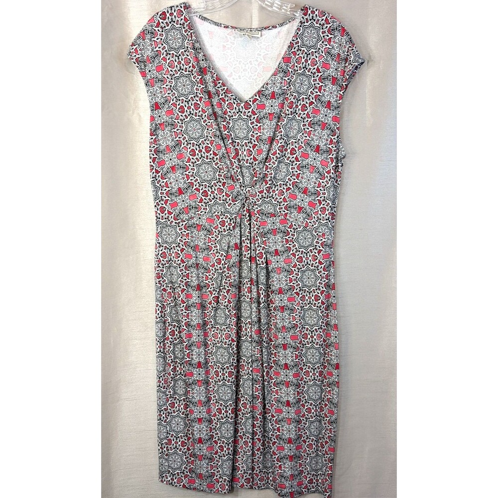 Dana Buchman Women's Size LARGE Sleeveless Geometric Bohemian Artsy Dress Comfy